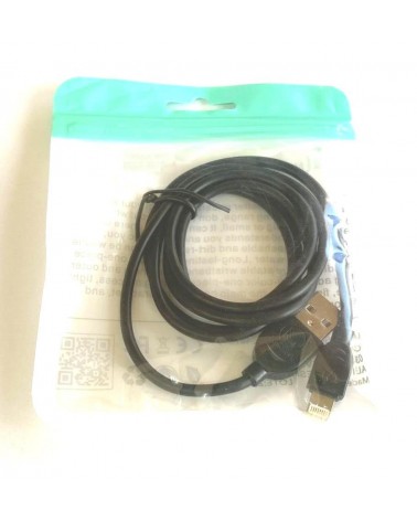 Cable USB Iphone Negro en Bolsa