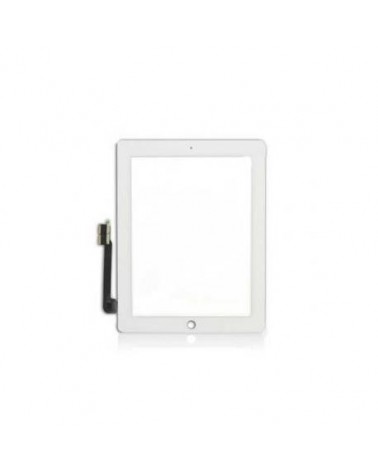 Pantalla con Touch Digitalizador Tactil para iPad 3 / 4 con Pegatinas y Boton Home - Blanco