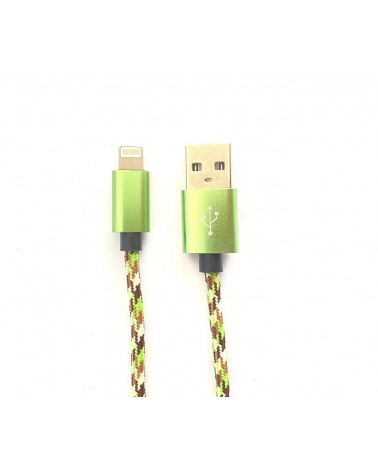 Cable USB para iPhone/ iPad de 1 metro de Nilon Multiverde