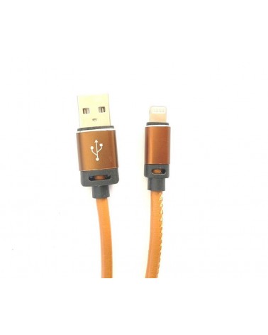 Cable USB para iPhone/ iPad de 1 metro de Piel Camel