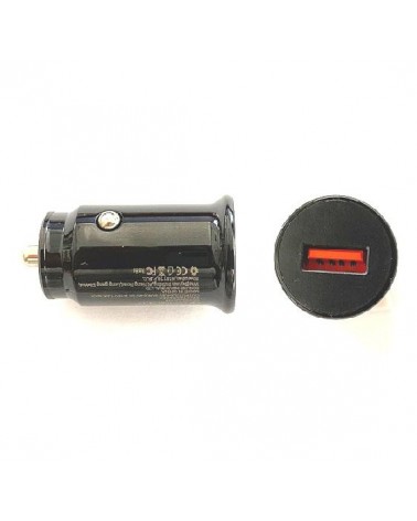 Adaptador de Carga para el Coche Negro 3A con 1 puerto USB